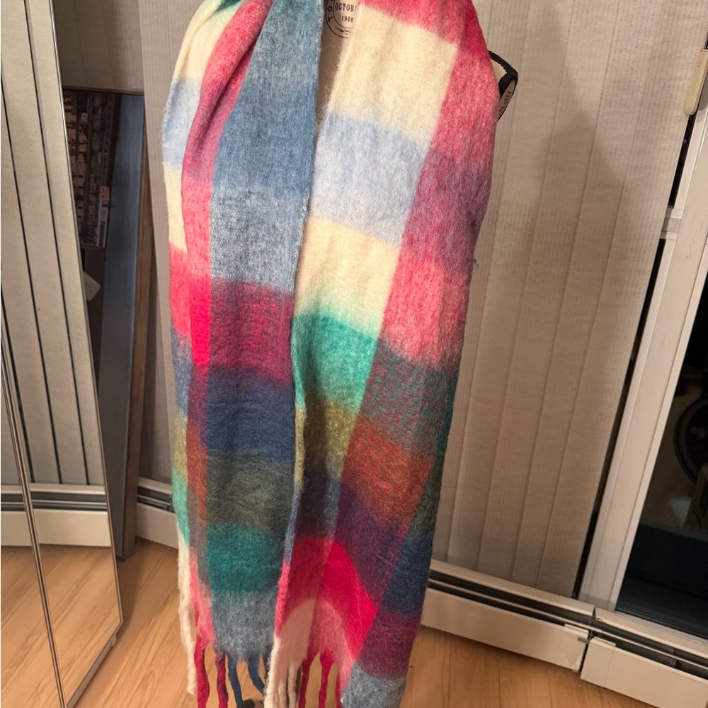 Colorful Plaid Women's Scarf - Picture 7 of 10